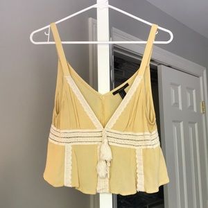 Vintage yellow crop top from Forever 21